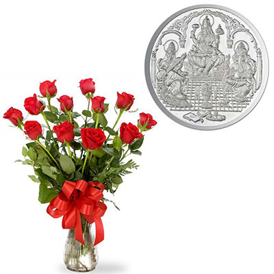 "Flowers and Silver Items - code FS03 - Click here to View more details about this Product